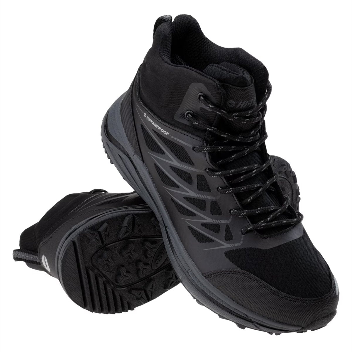 HI-TEC Hewila MID WP Tactical Boots Breathable Waterproof Reinforced Toe Black