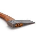 HULTAFORS hand forged splitting axe with sand blasted coating and ergonomic hickory handle for wood splitting.