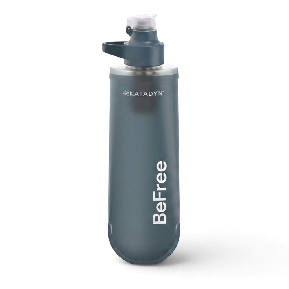 Katadyn BeFree AC 0.5L Water Filter Soft Flask Hiking Camping Slate Blue