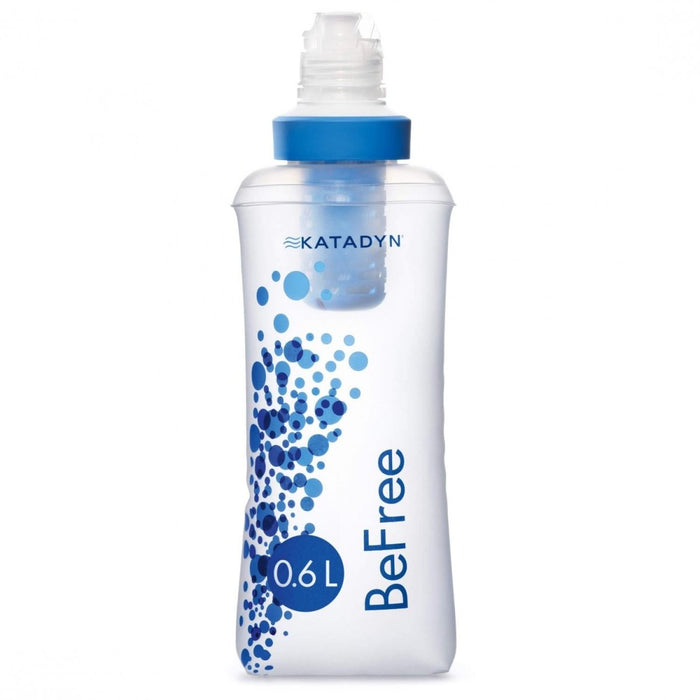 Katadyn BeFree 0.6L collapsible water bottle with EZ-Clean Membrane filtration for outdoor purification