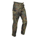 Leo Köhler men's lightweight tactical airsoft pants in Flecktarn camo with cargo pockets and belt loops.