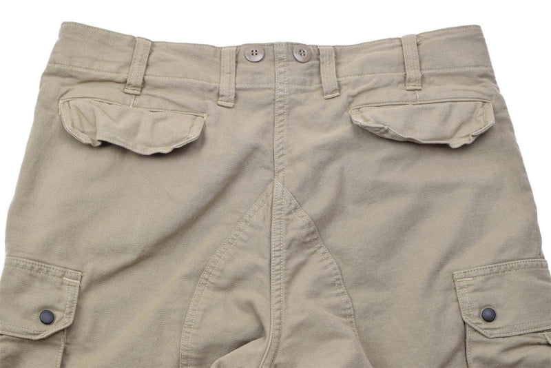 Khaki Leo Kohler Commando trousers with reinforced cotton fabric and multiple secure pockets for durability and utility