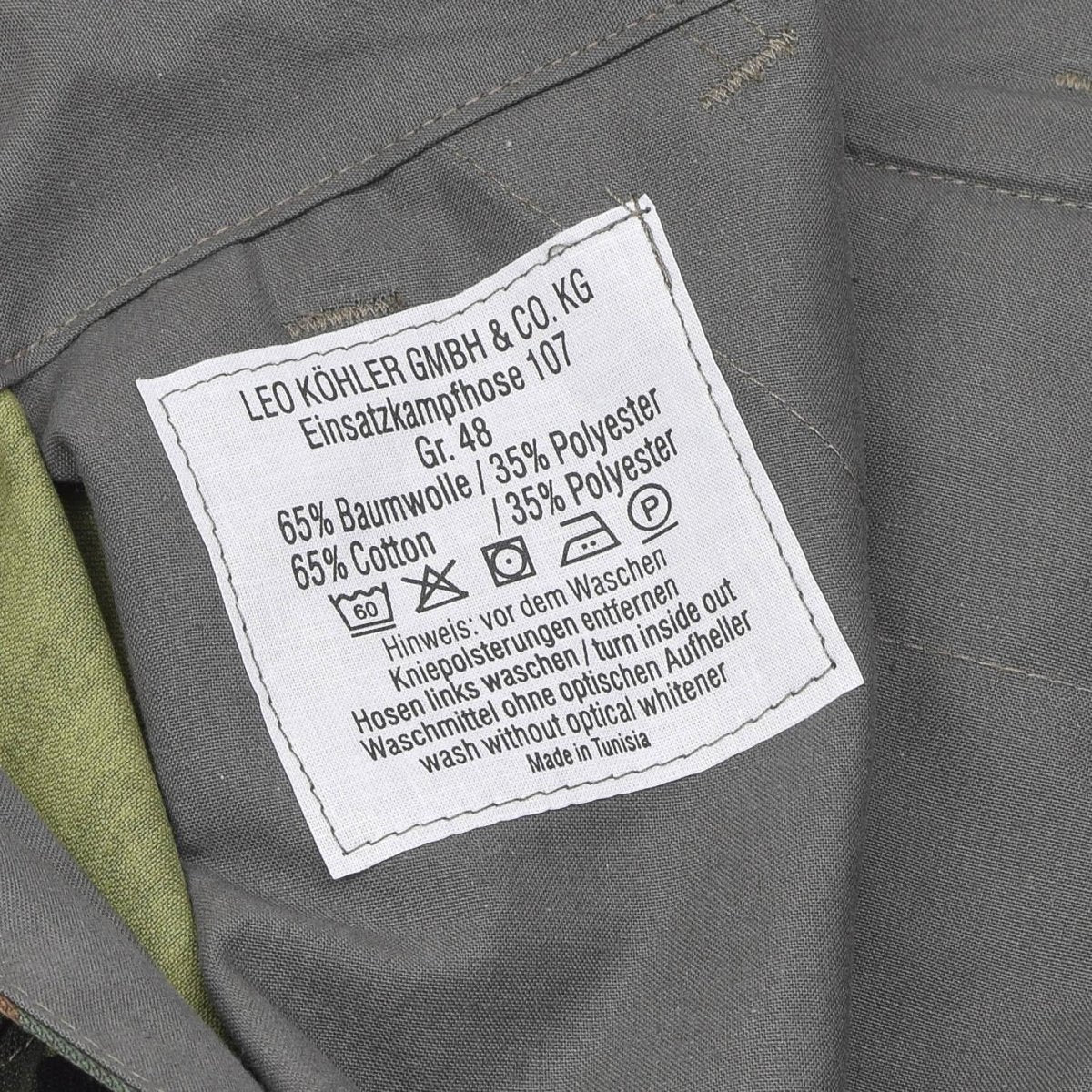 Leo Kohler sturdy combat pants ACU reinforced tactical cargo trousers flecktarn