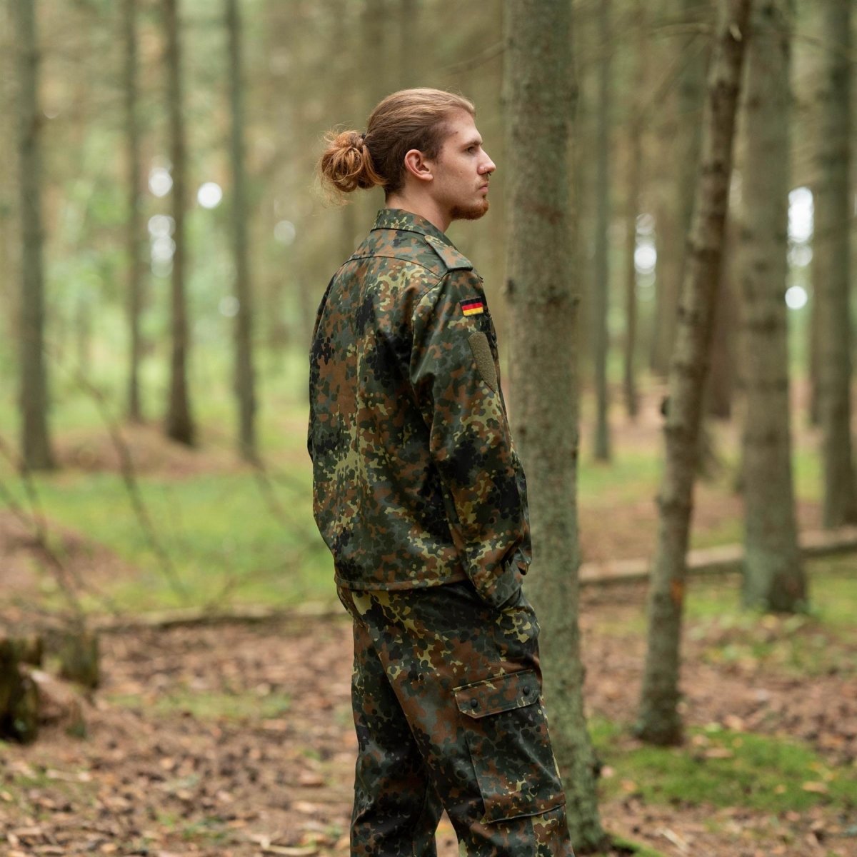 Leo Kohler tactical military shirts flecktarn camouflage light  combat BW jacket
