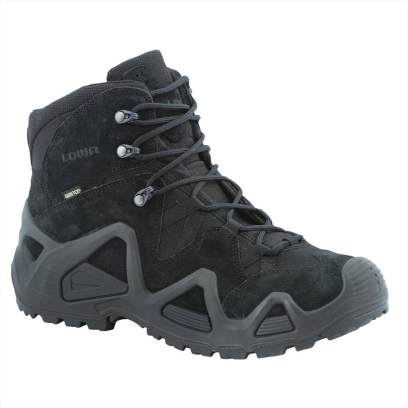 LOWA Zephyr GTX MID TF Tactical Combat Boots Waterproof Breathable Suede Black - GoMilitar