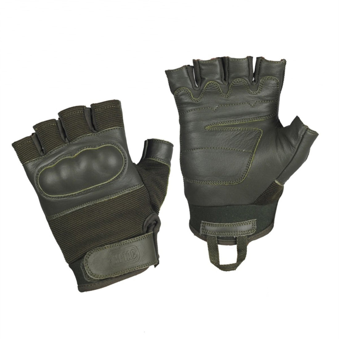 M-TAC Assault Tactical Mk. 4 Fingerless Gloves Knuckles Cushioning Pads Olive