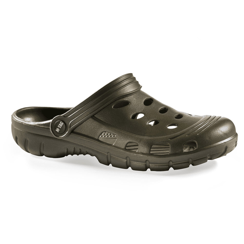 M-TAC EVA Clogs Snug Fit Lightweight Outdoor Camping Shoes Heel Strap Olive