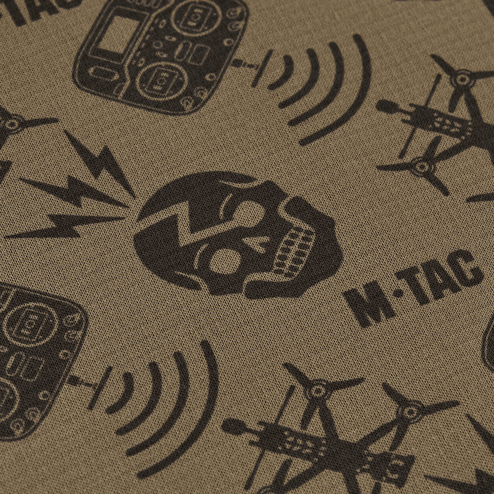 M-TAC Microfleece Neck Gaiter Drone Pattern Tactical Outdoor Scarf Tan
