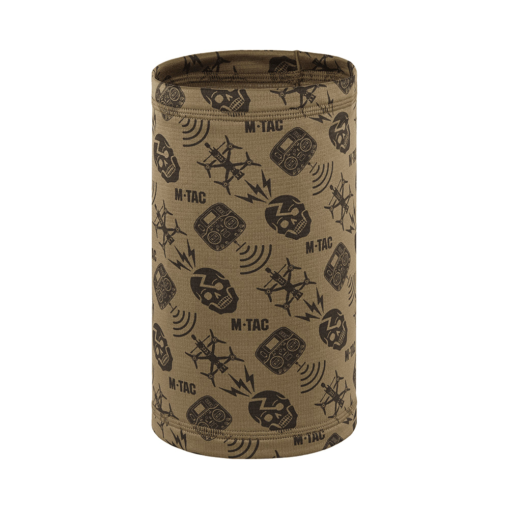 M-TAC Microfleece Neck Gaiter Drone Pattern Tactical Outdoor Scarf Tan