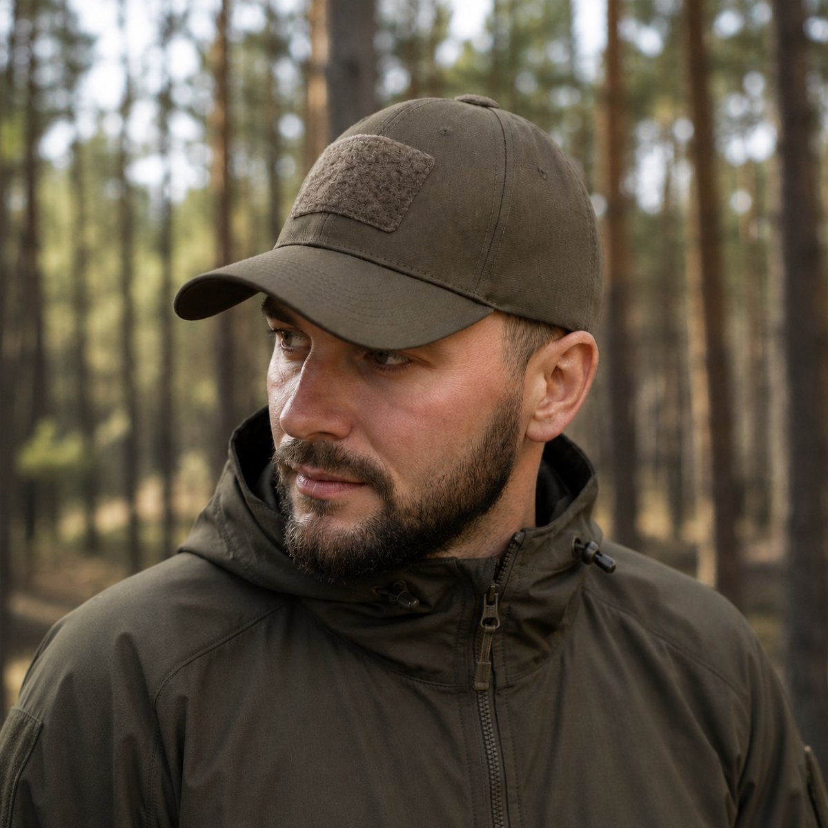 M-Tac Tactical Baseball Cap Flexible Fit Ripstop Hook & Loop Dark Olive L/XL