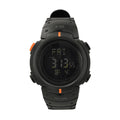 M-Tac Tactical Compass Watch Digital Stopwatch Alarm Timer 5ATM Black