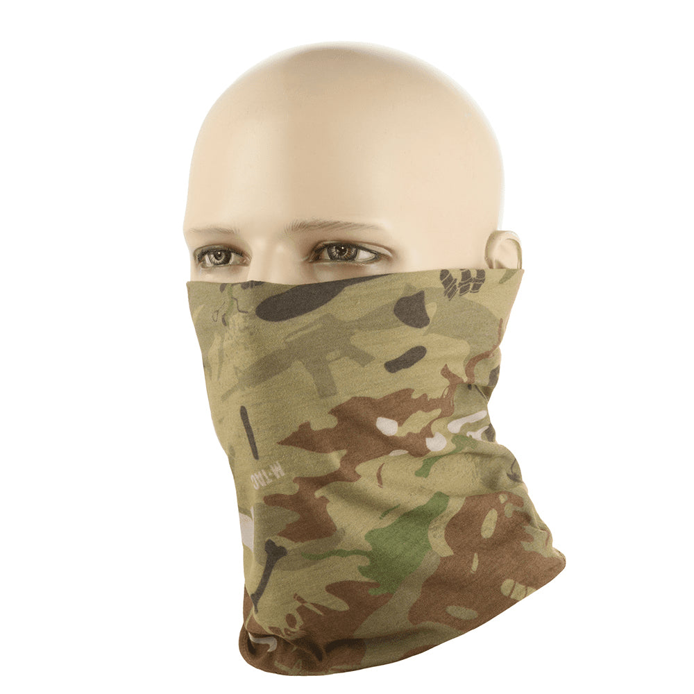 M-TAC Tactical Neck Gaiter Lightweight Jersey Knit Face Cover Camouflage