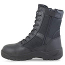 Magnum Centurion 8.0 tactical combat boot in black leather and nylon with side zipper and high traction sole
