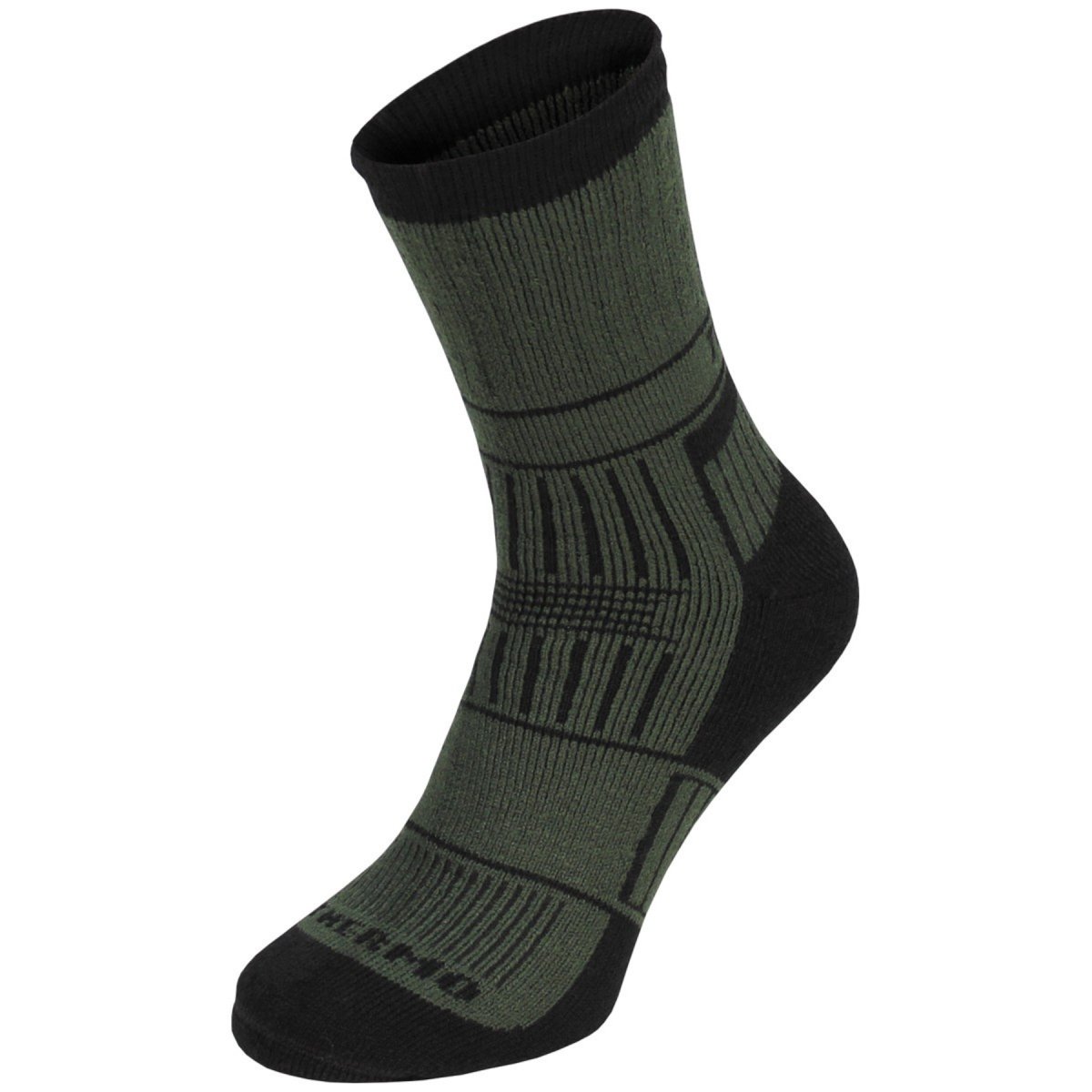 MFH Alaska Thermal Socks Dry Feet Padded Sole Integrated Arch Support Olive