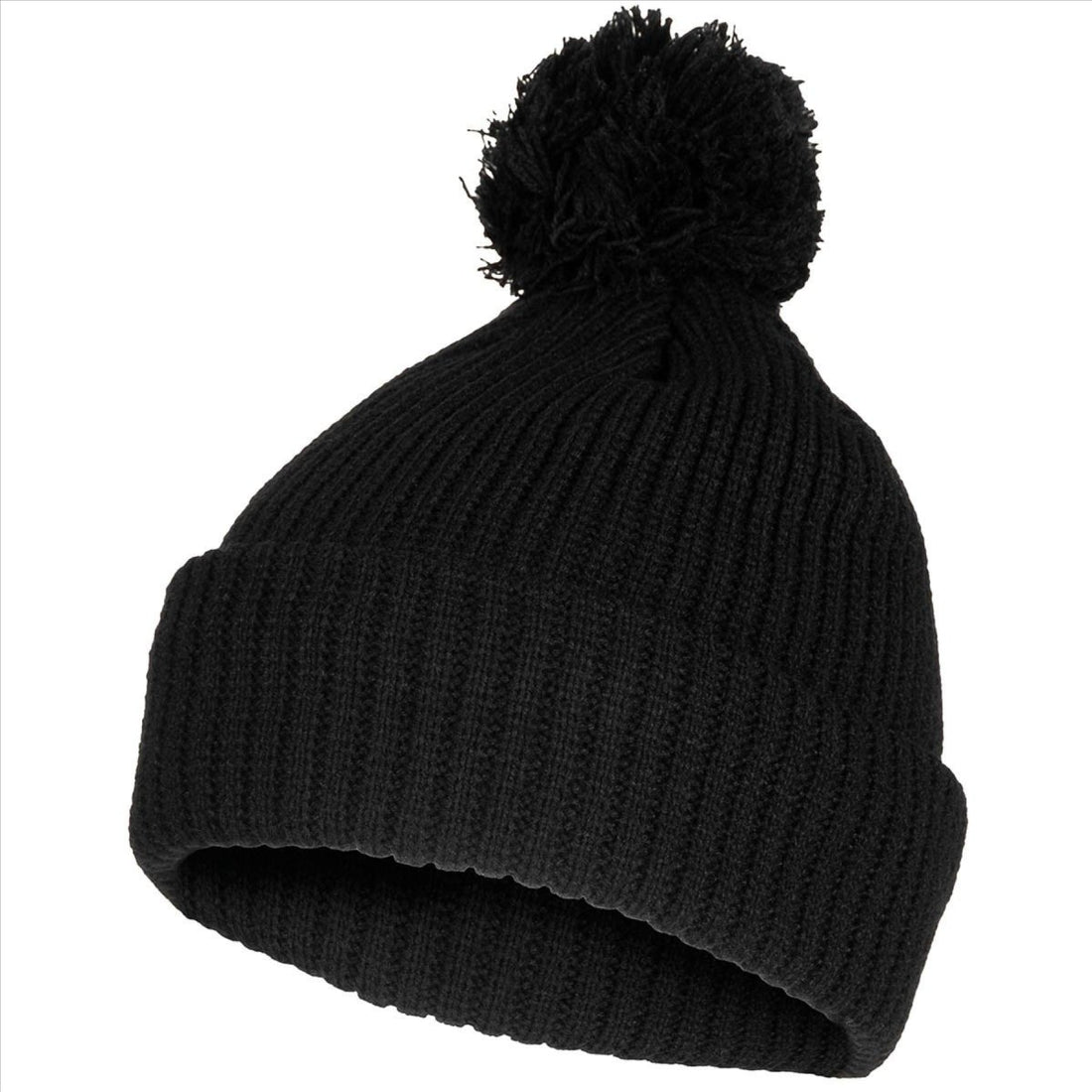 MFH Bobble Hat 3M Thinsulate Insulation Coarse Knit Fleece Lining Black