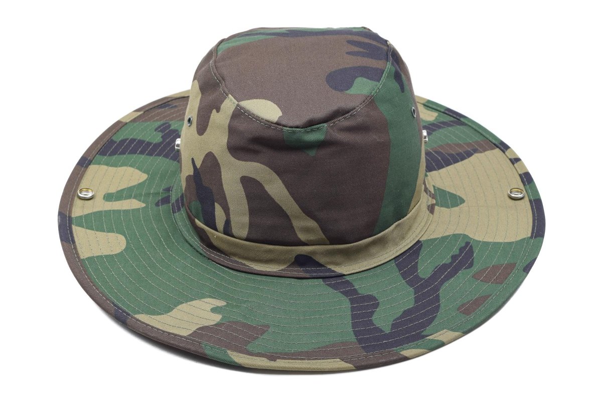 MFH Brand Military bush style hat summer panama jungle bucket cap woodland NEW
