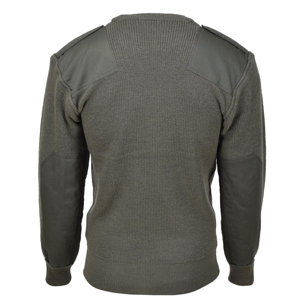 MFH Brand Military style commando pullover stock stitch knit sweater olive NEW