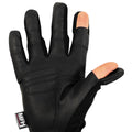 MFH Brand Military style tactical gloves black breathable free shooting fingers