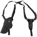 MFH Shoulder Holster Left Handed Adjustable Fit Mag Pouch Double Safety Catch