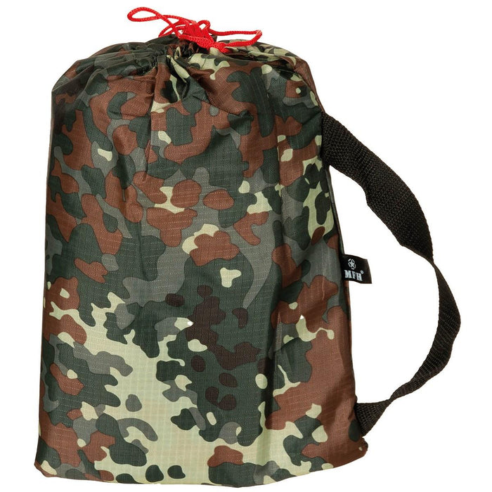 MFH Tarp Extreme Tarpaulin waterproof shelter tent fixed loops sun shade NEW, Tarpaulins, Flecktarn camouflage  - GoMilitar