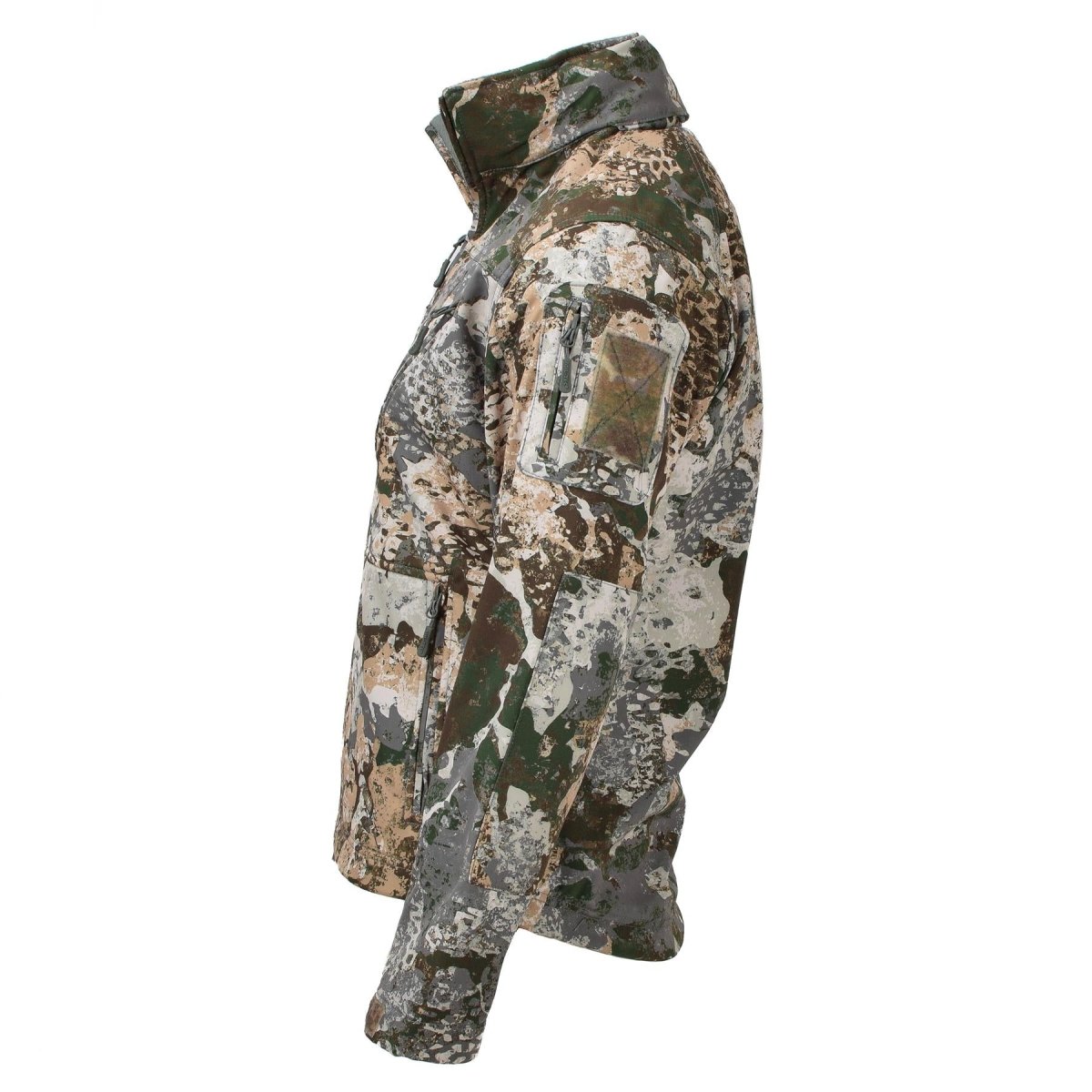 Tactical softshell jacket MIL-TEC army jacket fleece waterproof hooded ...