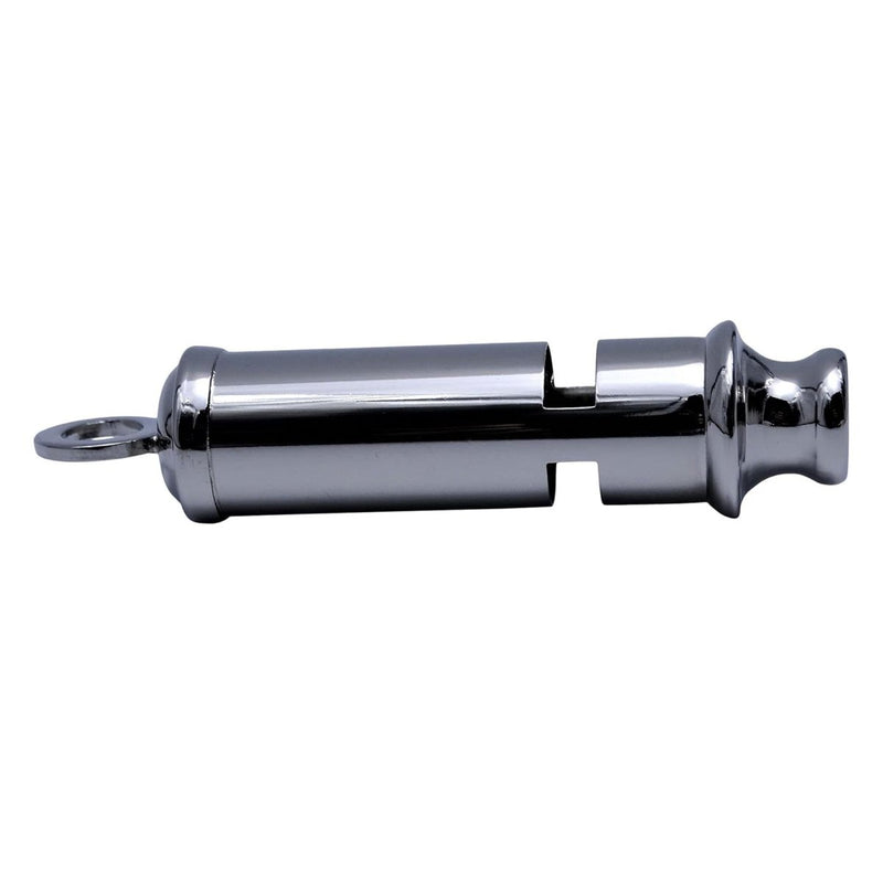 MIL-TEC Bobby Signal Whistle Nickel Plated Brass Lightweight Durable  Gray