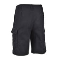 Mil-Tec Brand German Army style black prewashed Moleskin bermuda military shorts