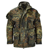 Mil-Tec Brand Jacket RipStop Smock German army Flecktarn Camo Parka Men's wear