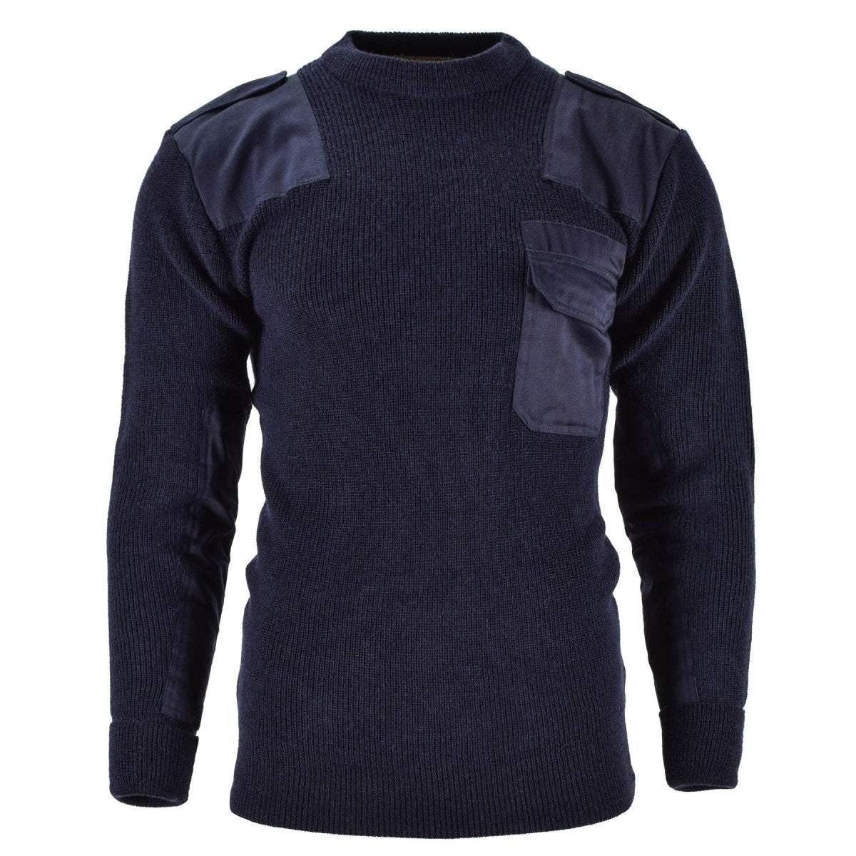 Navy blue men's sweater Mil-Tec brand German pullover Commando Jumper ...