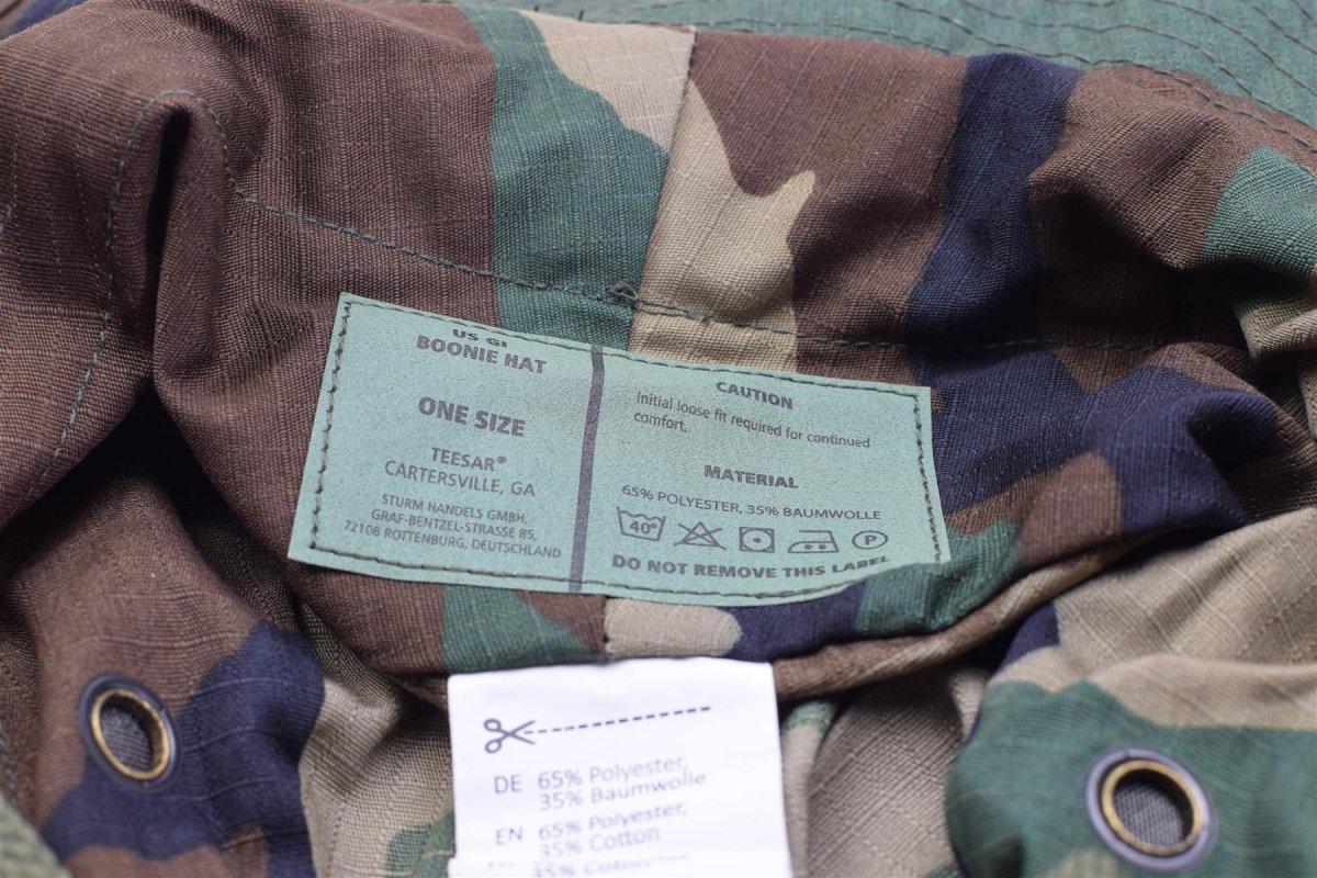 Mil-Tec Brand Military style woodland lightweight boonie hat ripstop army cap