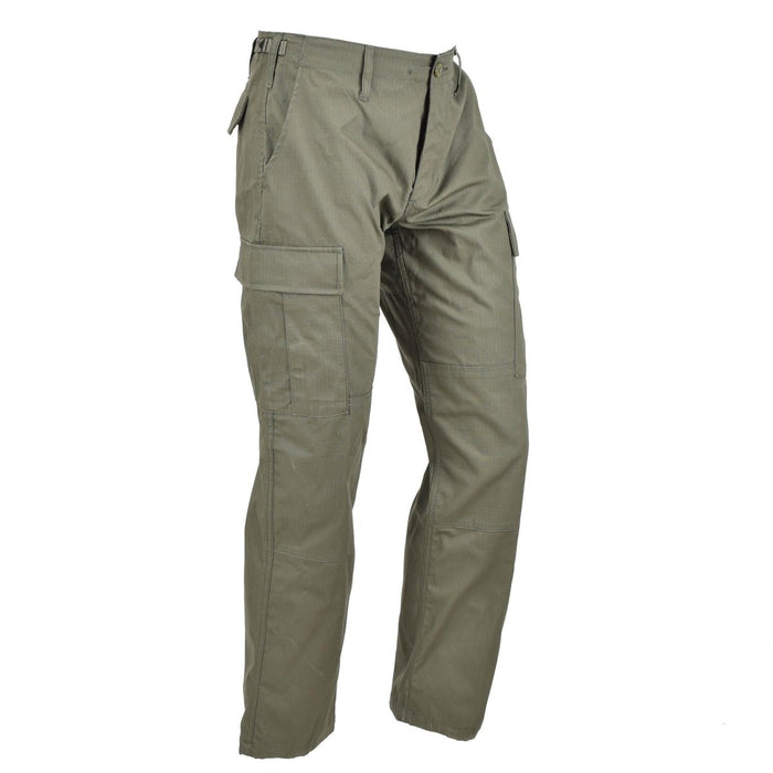 Mil-Tec Brand U.S. Army style olive BDU pants field troops ripstop trousers - GoMilitar