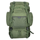 Large green MIL-TEC commando hiking backpack with multiple compartments and MOLLE webbing for tactical use.