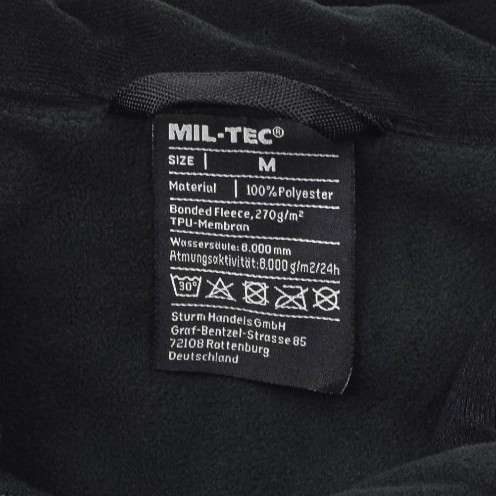 MIL-TEC fleece jacket cold weather thermal hiking activewear water resistant