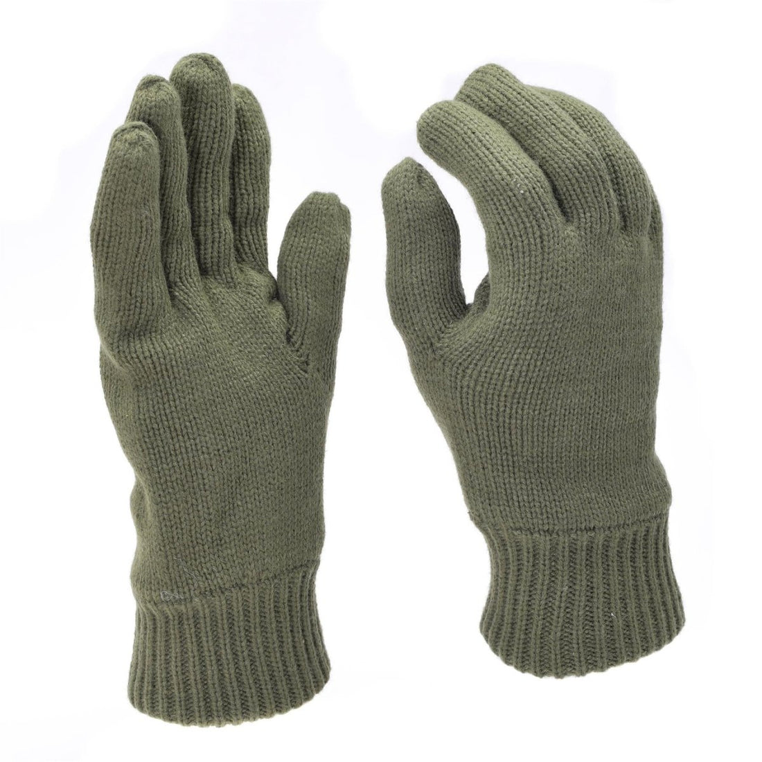 Mil-Tec Gloves Men Warm Knitted THINSULATE™ lining Olive OD Winter tactical gear