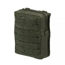 Olive green MIL-TEC large tactical MOLLE belt pouch with laser cut nylon for durable gear storage and attachment