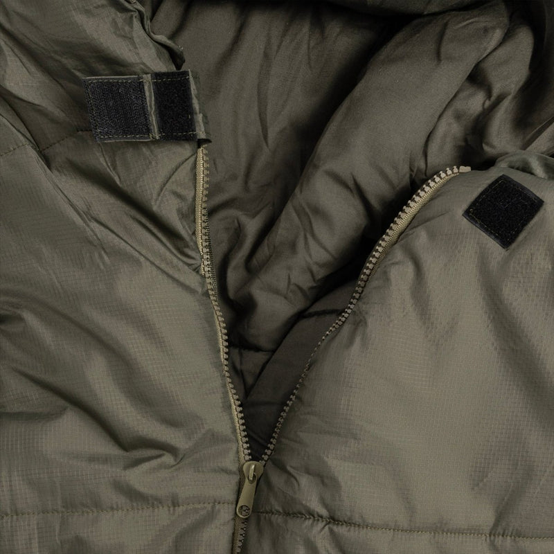 MIL-TEC MUMMY Sleeping Bag 230cm Warm 3D Hollowfibre Compression Bag Olive