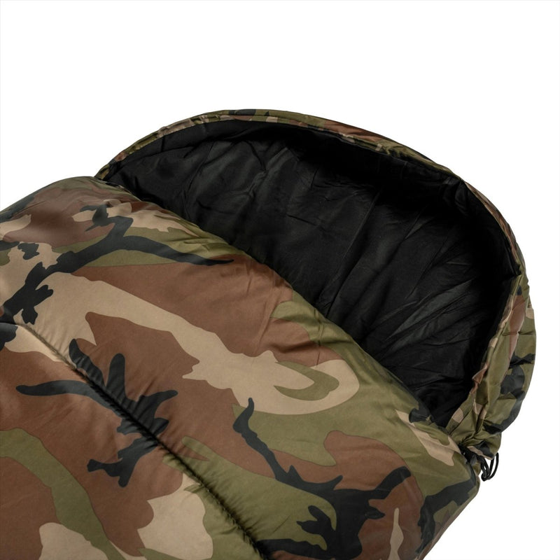 Mil-Tec Mummy Type Sleeping Bag 225cm Hollow Fiber 2 Layers Transportation Bag