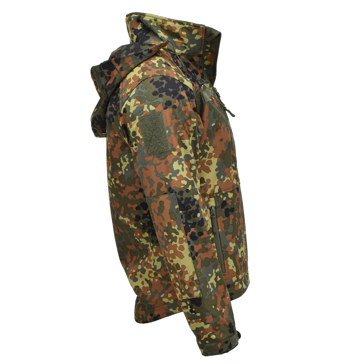 MIL-TEC Softshell jacket SCU 14 German flecktran camo outdoor hiking outerwear