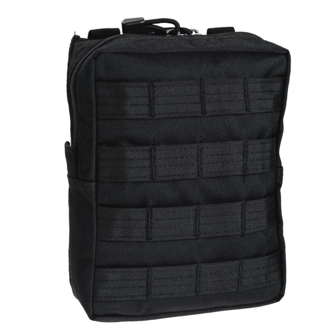 MIL-TEC tactical belt pouch molle attachment zipper closure utility bag black