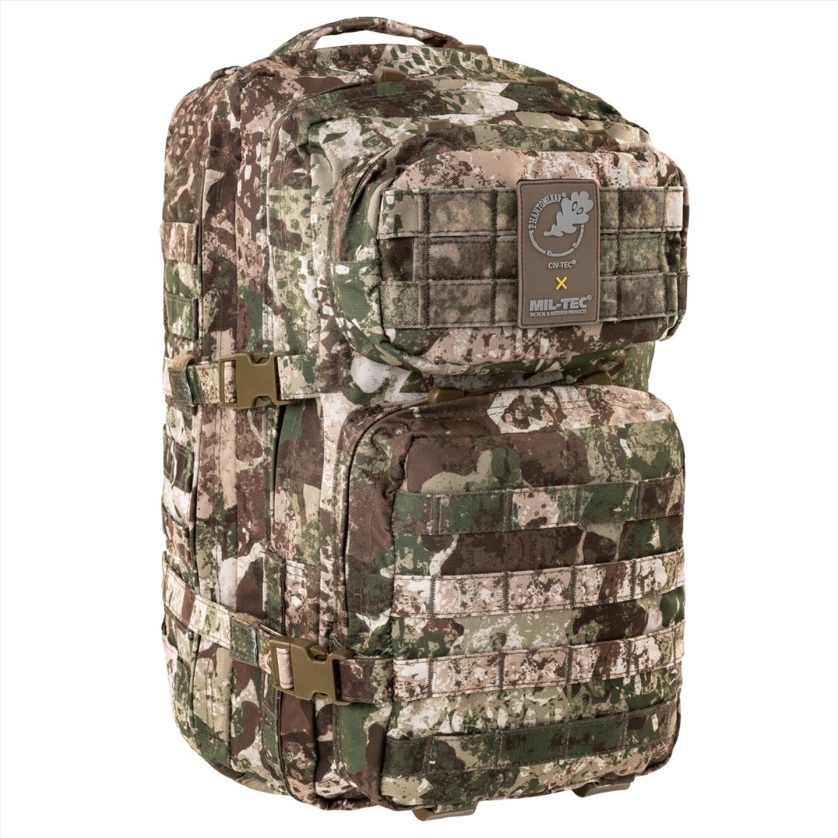 MIL-TEC US Assault Tactical Backpack 36L Ergonomic Formed Padded Shoulders