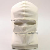 NEW Italy italian army white face mask balaclava two hole mask with zip