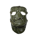 New US army cold weather face mask. Creepy scary military mask. Green US mask