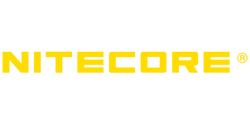 Yellow NITECORE logo with bold uppercase letters on a transparent background