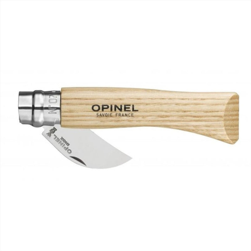 Opinel N°07 Chestnut Garlic Folding Pocket Knife 12C27 Blade Walnut Handle