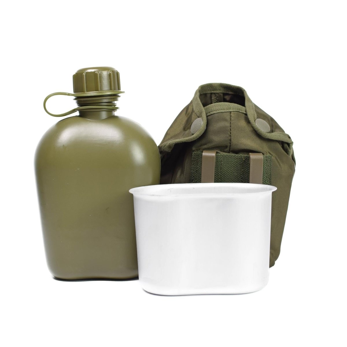 MIL-TEC Austrian Army Style Canteen Cup Pouch 1 Liter Olive NEW