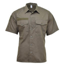 Original Austrian Army M65 lightweight olive green short sleeve combat field shirt with pockets