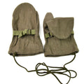 Original Austrian Army Wool Trigger Finger Mittens Winter Gloves Olive