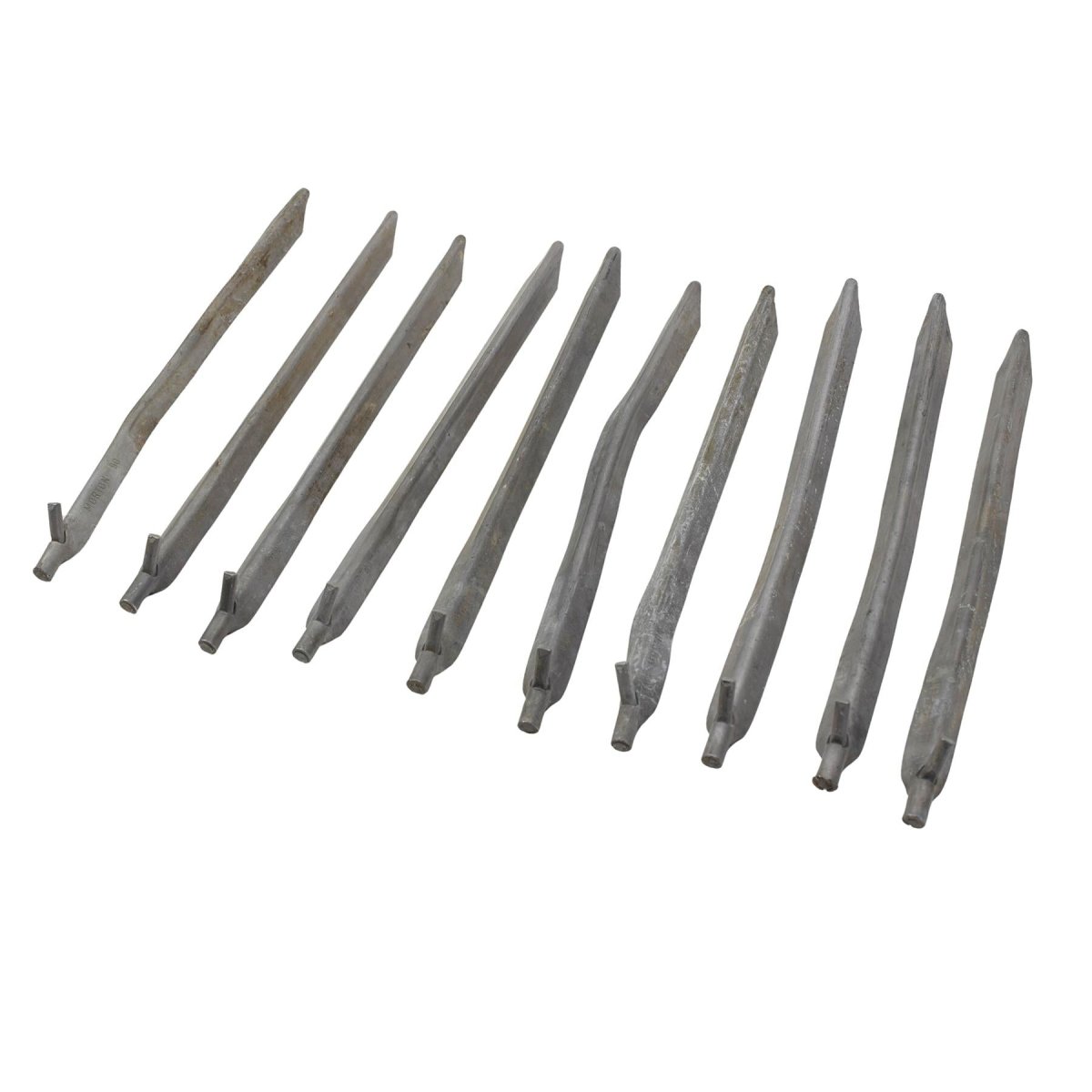 Original Austrian Military Aluminium Tent Stakes Camping Pegs 10 Pack 26 cm