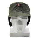Original Austrian Military Cap Lightweight Foldable Ears Flaps Tactical Hat OD - GoMilitar