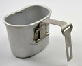 Original Belgian army canteen cup mug mess Aluminum pot bushcraft like US M1910